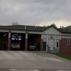 Boulder Fire-Rescue Station 1 - View from the street with the bay doors open