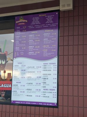 Menu photo 3 Guadalajara Tacos Hayward, CA