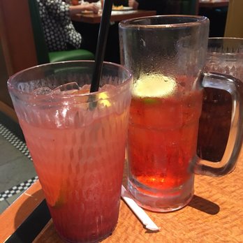 Sizzler - The 2 drinks he brought me haha. Ones a limeade & the other a mixture of stuff. - Seafood Near Me - Oceanside, California Sizzler - The 2 drinks he brought me haha. Ones a limeade & the other a mixture of stuff. - Seafood Near Me - Oceanside, California