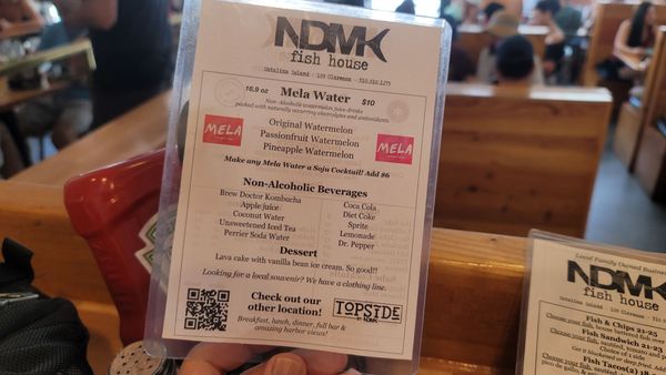 Menu photo 2 NDMK Fish House Avalon, CA
