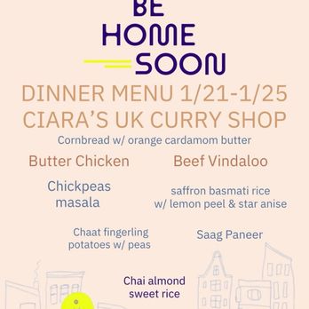 Be Home Soon - Weekly Menu posted to IG page, know before you GO! Entrees change weekly. - Pubs Near Me - Dallas, Texas Be Home Soon - Weekly Menu posted to IG page, know before you GO! Entrees change weekly. - Pubs Near Me - Dallas, Texas