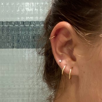 Get My Point Body Piercing - My helix and third lobe piercing, a day after the appointment. Love how they turned out!! - Piercing Near Me - Dana Point, California