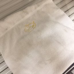 Black streaks on the "clean" towel they gave me... (Not from me; I don't wear makeup when I go)