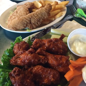 London Bridge Pub - I had the Buffalo wings (spicy!) and my son had the kids chicken finger meal. - British Near Me - Monterey, California London Bridge Pub - I had the Buffalo wings (spicy!) and my son had the kids chicken finger meal. - British Near Me - Monterey, California