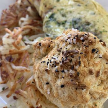 Miss Shirley's Cafe, Inner Harbor - Veggie omelette w/ hash browns - Breakfast & Brunch Near Me - Baltimore, Maryland