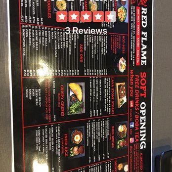 Red Flame - It's soft opening so they only have hot pots, lava stone, ramen, appetizers and drinks. - Hot Pot Near Me - Westminster, California