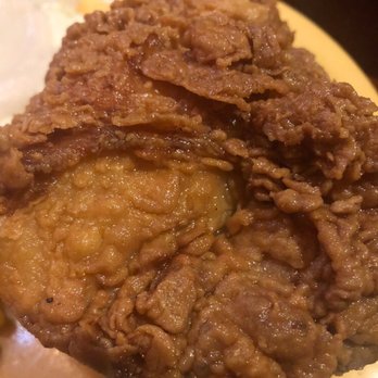 Babe's Chicken Dinner House - Super extra greasy chicken breast - Comfort Food Near Me - Sanger, Texas