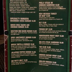 Slate Street Billards - Burger menu