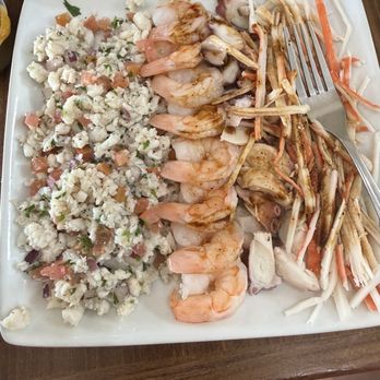 La Baja Cevicheria - Mixto plate Fish, shrimp, octopus, and imitation crab. - Seafood Near Me - Orange, California La Baja Cevicheria - Mixto plate Fish, shrimp, octopus, and imitation crab. - Seafood Near Me - Orange, California