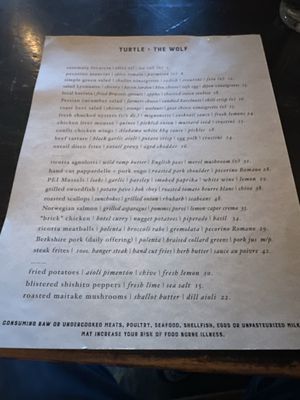 Menu photo 2 Turtle + The Wolf Montclair, NJ