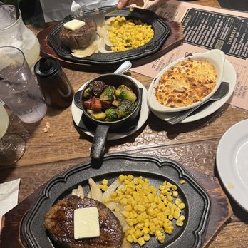 Aloha Steak House - Two filets entrees, Mac and cheese and Brussels. - Steakhouses Near Me - Honolulu, Hawaii Aloha Steak House - Two filets entrees, Mac and cheese and Brussels. - Steakhouses Near Me - Honolulu, Hawaii