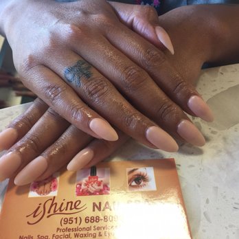IShine Nail Spa - SNS nail dipping powder in MOCHA on natural nails with matte finish. By Rose! - Nail Salons Near Me - Riverside, California