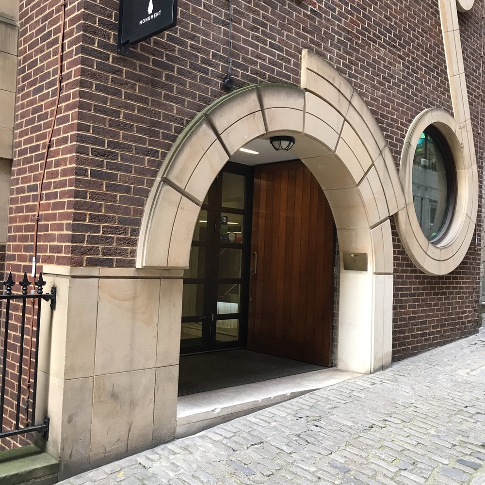 Go Native - Monument - Front door on side street - Apartments Near Me - London, XGL