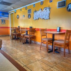 Athenian's Gyros & Chicken - Table seating on half of the dining area