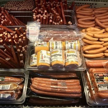 Angus Meats - a display of sausages and hot dogs - Meat Shops Near Me - Saint Paul, Minnesota