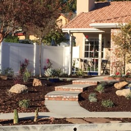 a front yard with landscaping a front yard with landscaping
