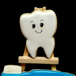 Mission Bay Family Dentistry - I know it's weird to make cookies for a dentist but that's how sweet I think Dr. Park, Donna and Monica are!