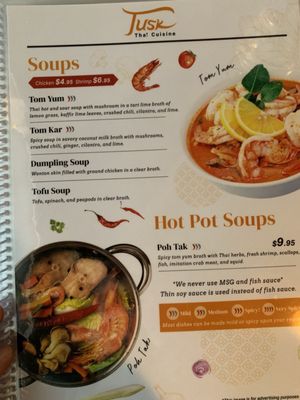 Menu photo 6 Tusk Thai Cuisine Batavia, IL