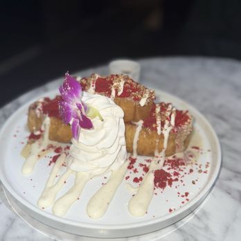 Flavor Rich Restaurant - Red Velvet French toast - Breakfast & Brunch Near Me - Atlanta, Georgia