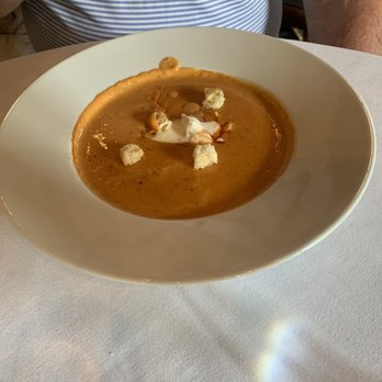 Peche Modern Coastal - Lobster bisque was smooth and rich - Seafood Near Me - Peachtree Corners, Georgia