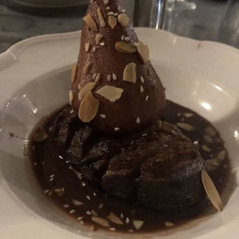 Privé de Dessert - Looks like Poire Belle Helene, but it's duck with confit pear. - French Near Me - Paris, 75