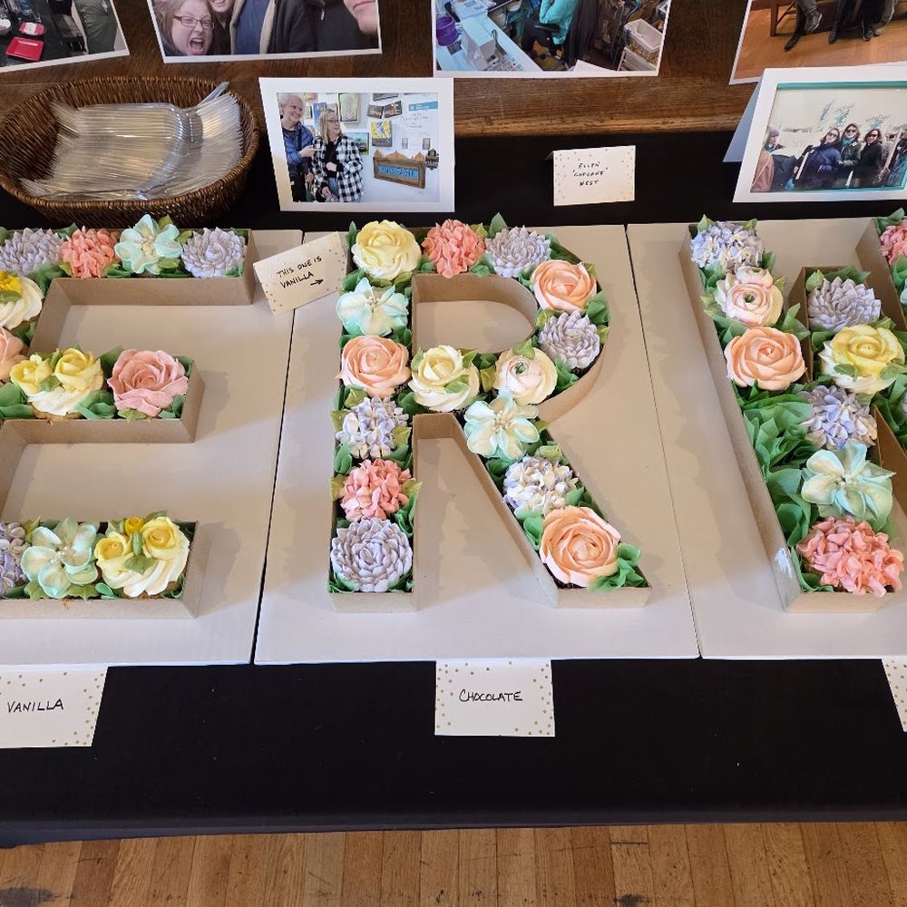 Beautiful Celebration of Life Cupcake Display from Sophisticake. Beautiful Celebration of Life Cupcake Display from Sophisticake.