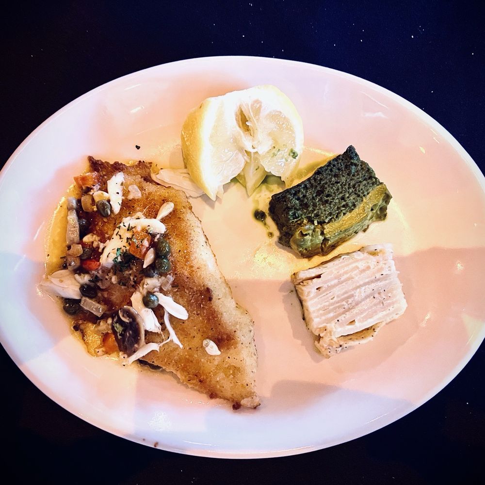 Ruggeri's Ristorante - One half of the Red Snapper special - Italian Near Me - Colleyville, Texas Ruggeri's Ristorante - One half of the Red Snapper special - Italian Near Me - Colleyville, Texas