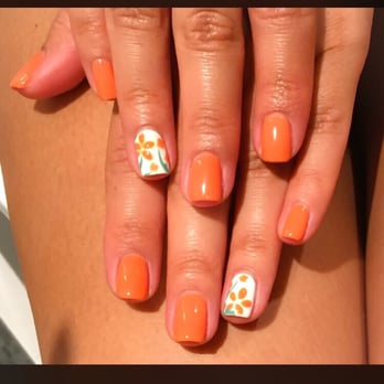 Yen's Nails - Gel mani with design. - Nail Salons Near Me - Los Angeles, California Yen's Nails - Gel mani with design. - Nail Salons Near Me - Los Angeles, California