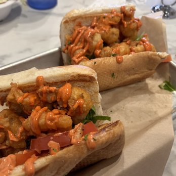 H Brothers - Shrimp poboy. Not an authentic representation and only marginally good. - Comfort Food Near Me - Escondido, California H Brothers - Shrimp poboy. Not an authentic representation and only marginally good. - Comfort Food Near Me - Escondido, California
