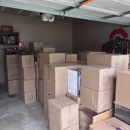 Staging in the garage so loading will go quickly!