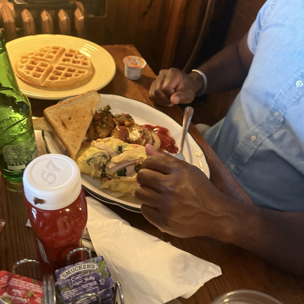 Omelette and waffle Omelette and waffle