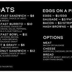 Magnolias Cafe - Breakast menu