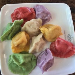 Rainbow steamed buns (small) Rainbow steamed buns (small)