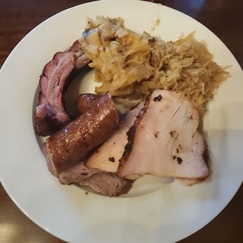 Jimmy Vega's Smokehouse - Sampler plate - Food Trucks Near Me - Georgetown, Texas Jimmy Vega's Smokehouse - Sampler plate - Food Trucks Near Me - Georgetown, Texas