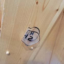 Avada Properties - Panty liner stuck to door in theater room