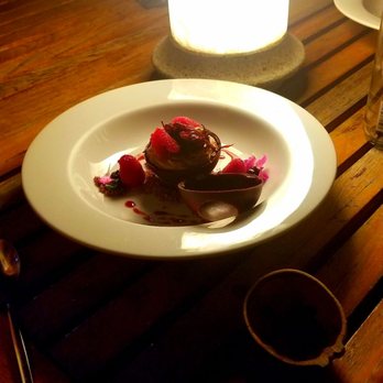 Casa Oaxaca - The dessert was awesome. Here it is with the chocolate shell overturned. - Oaxacan Near Me - Oaxaca, OAX Casa Oaxaca - The dessert was awesome. Here it is with the chocolate shell overturned. - Oaxacan Near Me - Oaxaca, OAX