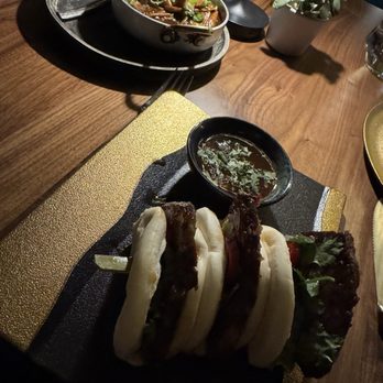Boketto - Mushroom side dish and the bao buns - Steakhouses Near Me - St Louis Park, Minnesota