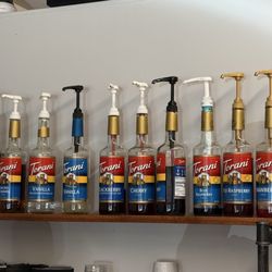 Camp Creek Coffee Roaster - Syrup menu