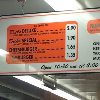 Dick's Drive-In - Can't get over the prices! - Fast Food Near Me - Seattle, Washington