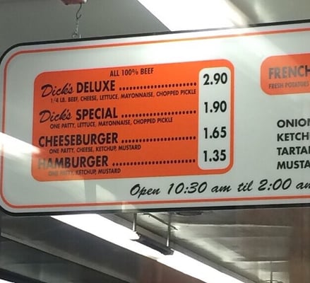 Menu photo 6 Dick's Drive-In Seattle, WA