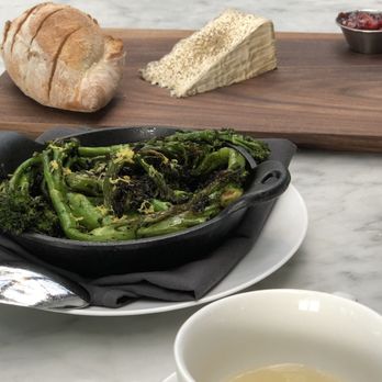 RH Rooftop Restaurant at RH West Palm - Broccolini and Cheese Board - Wine Bars Near Me - West Palm Beach, Florida