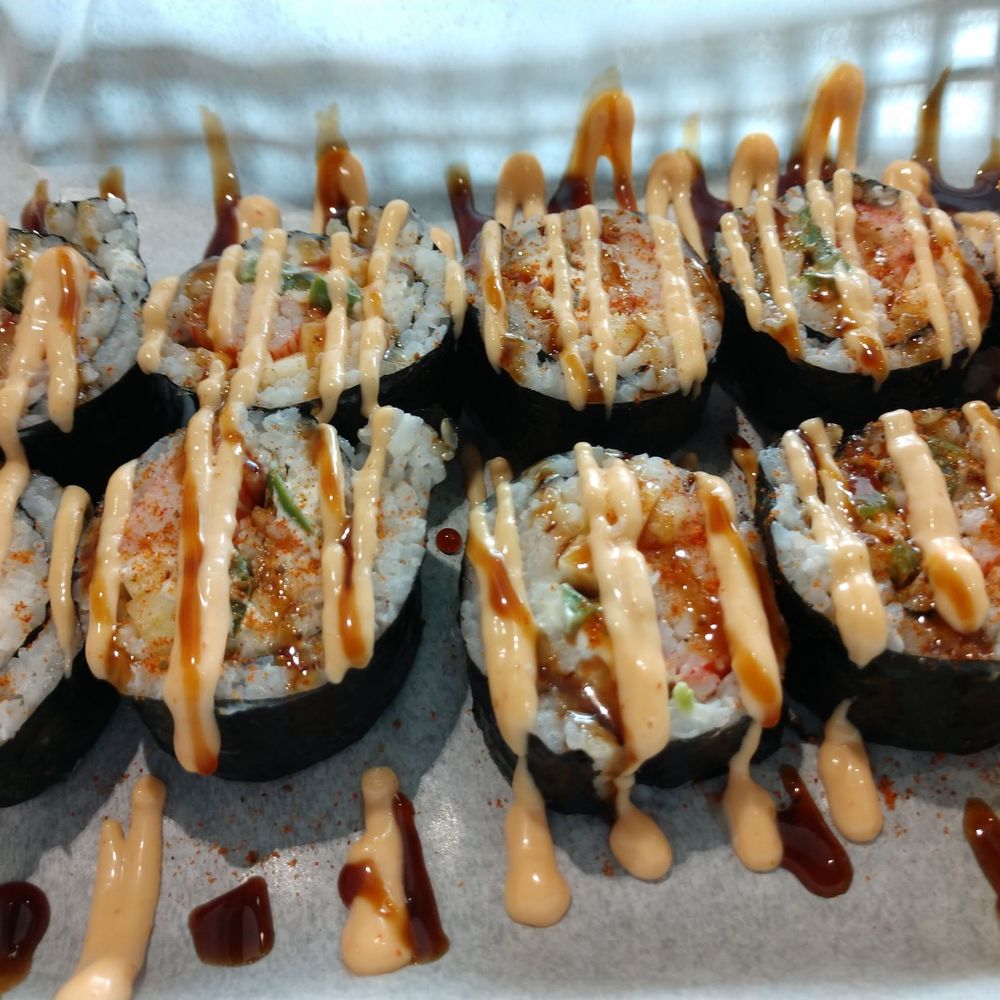 Craft Sushi - Old Bay roll with sweet soy and Paoli I think on top - Sushi Bars Near Me - Springfield, Missouri