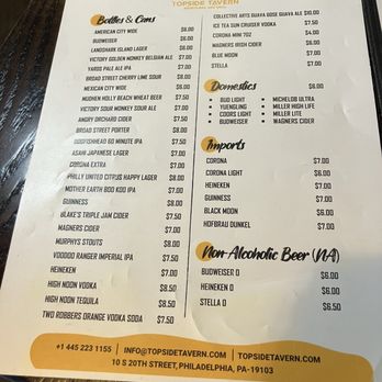 Topside Tavern - 7/2025 - Sports Bars Near Me - Philadelphia, Pennsylvania