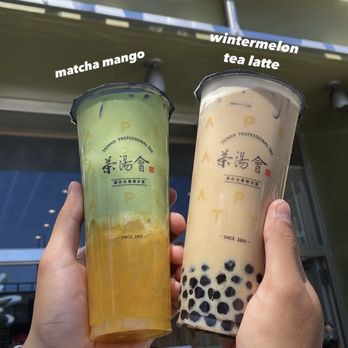 TP TEA - Matcha mango with QQ noodles and wintermelon tea latte with boba - Bubble Tea Near Me - San Mateo, California TP TEA - Matcha mango with QQ noodles and wintermelon tea latte with boba - Bubble Tea Near Me - San Mateo, California