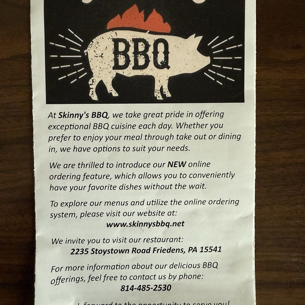 Skinny's BBQ - Barbeque Near Me - Friedens, Pennsylvania Skinny's BBQ - Barbeque Near Me - Friedens, Pennsylvania