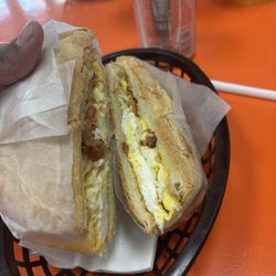 Los Marinillos - Bacon egg and cheese sandwich