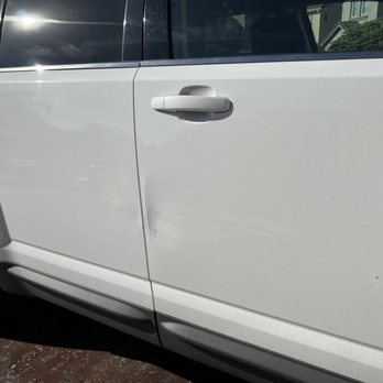 GM Specialties - The whole door is caved in, the other side had visible grease marks and dents from whoever worked on it. - Auto Repair Near Me - Roseville, California GM Specialties - The whole door is caved in, the other side had visible grease marks and dents from whoever worked on it. - Auto Repair Near Me - Roseville, California
