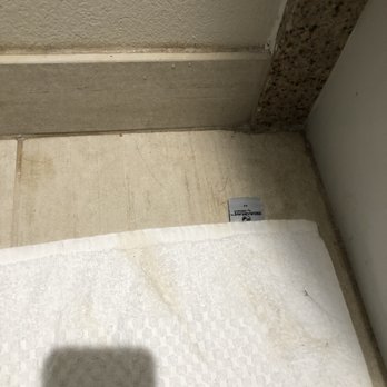 Quality Inn Banning I-10 - So I was the first one to use the restroom and you can clearly see that the towel was not clean and the floor had hair on it - Hotels Near Me - Banning, California Quality Inn Banning I-10 - So I was the first one to use the restroom and you can clearly see that the towel was not clean and the floor had hair on it - Hotels Near Me - Banning, California