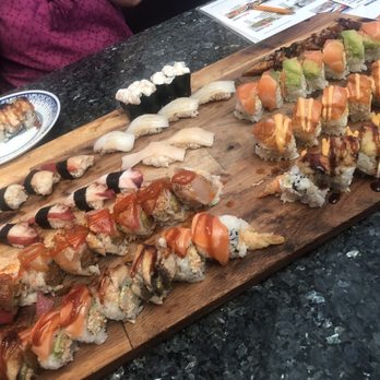 Hello Sushi - Sushi Sampler (L) - Sushi Bars Near Me - Fullerton, California Hello Sushi - Sushi Sampler (L) - Sushi Bars Near Me - Fullerton, California