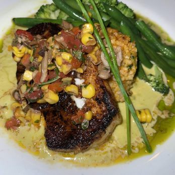 Opal - BLACKENED SUSTAINABLY CAUGHT FRESH CHILEAN SEABASS ON A MILD JALAPENO CILANTRO CREAM SAUCE - Seafood Near Me - Santa Barbara, California Opal - BLACKENED SUSTAINABLY CAUGHT FRESH CHILEAN SEABASS ON A MILD JALAPENO CILANTRO CREAM SAUCE - Seafood Near Me - Santa Barbara, California